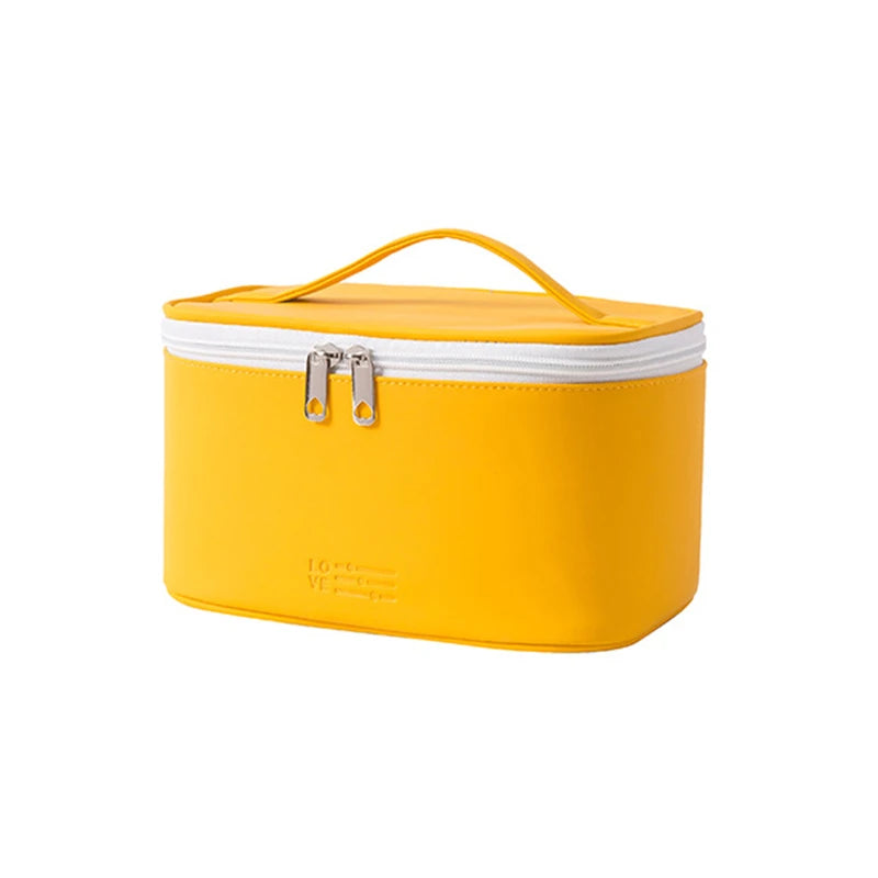 Large Easy-Clean PU Travel Makeup Bag