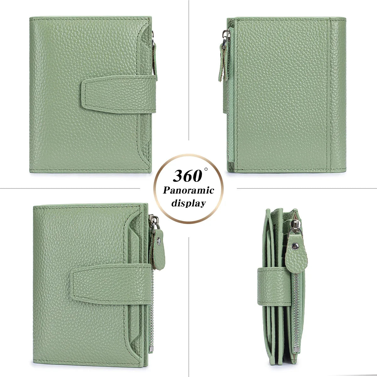 Women's Large-Capacity RFID Leather Wallet