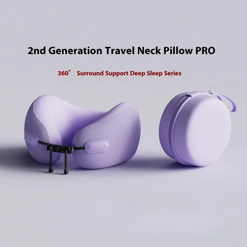 Memory Foam Travel Pillow — Soft Neck Cushion for Flights & Long Journeys
