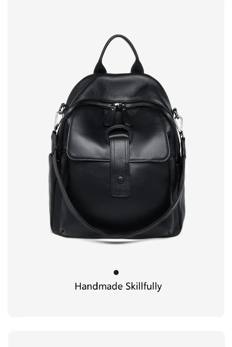 Women's Waterproof Leather Work Backpack