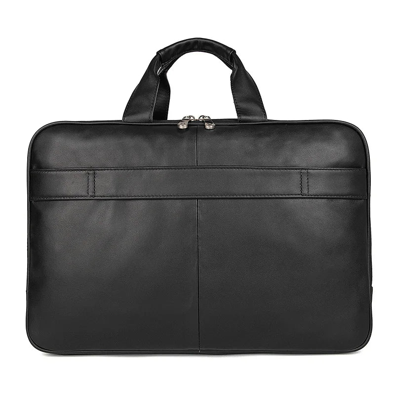 Men's Leather Shoulder Briefcase