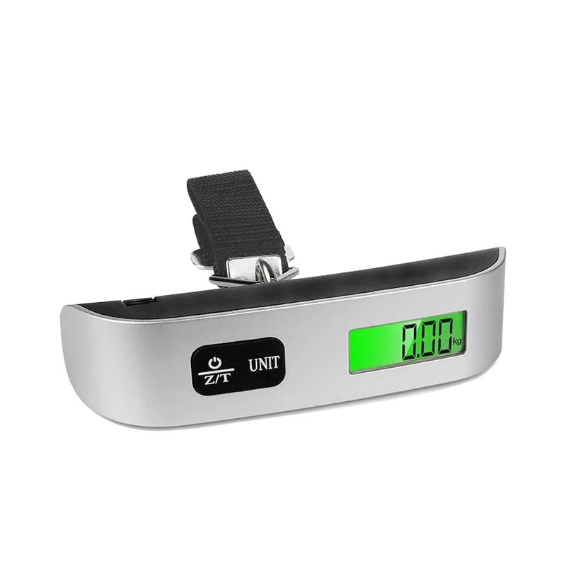 Portable Digital Luggage Scale — 110lb/50kg LCD Hanging Weigher
