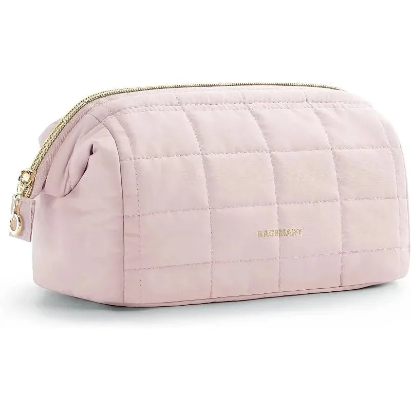 Padded Wide-Opening Travel Makeup Bag