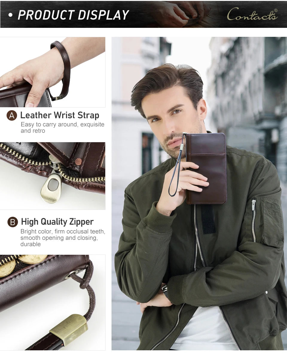 Leather Family Passport Clutch