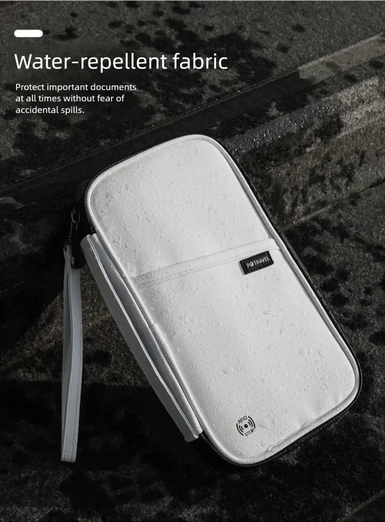 RFID Travel Passport Holder — Waterproof Document Wallet