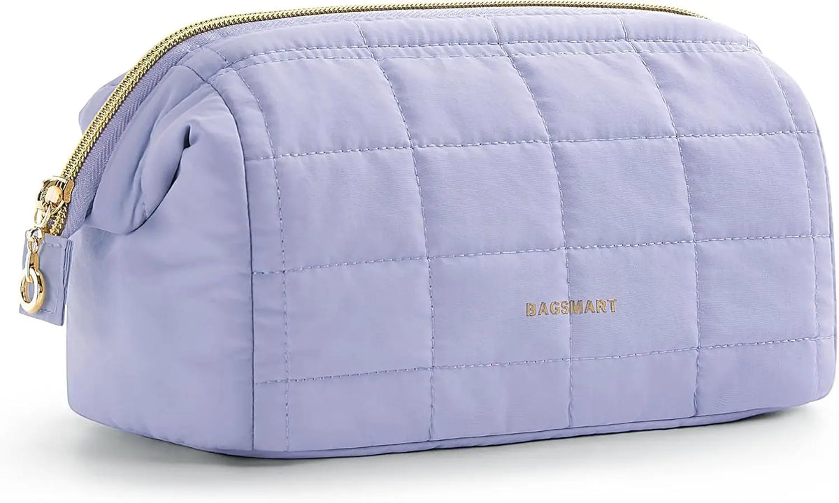 Padded Wide-Opening Travel Makeup Bag