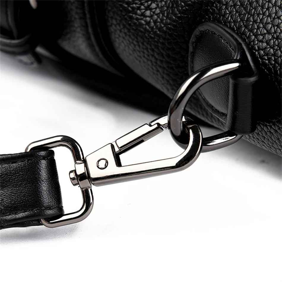 Women's Genuine Leather Crossbody Shoulder Bag – Large Luxury Handbag