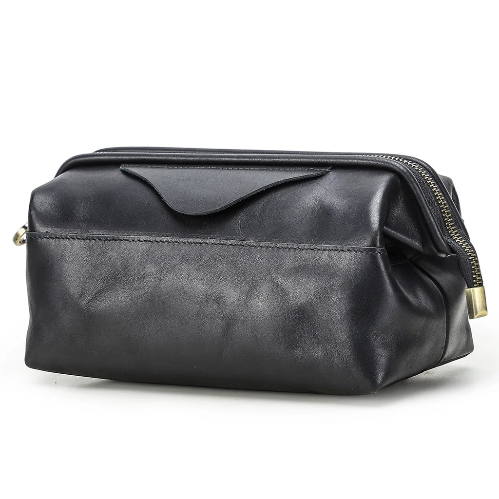 Northbound Travel Tech Clutch — Genuine Leather Cable & Accessory Organiser