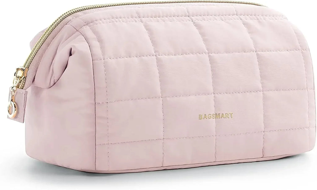 Padded Wide-Opening Travel Makeup Bag