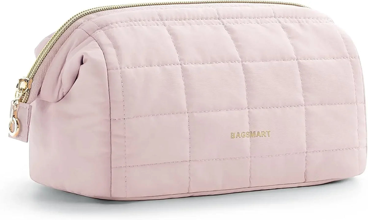 Padded Wide-Opening Travel Makeup Bag