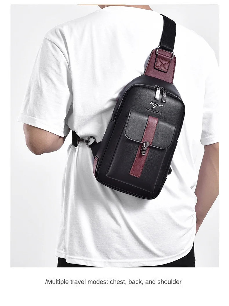 Northbound Waterproof Messenger Bag — PU Leather Laptop & Travel Bag