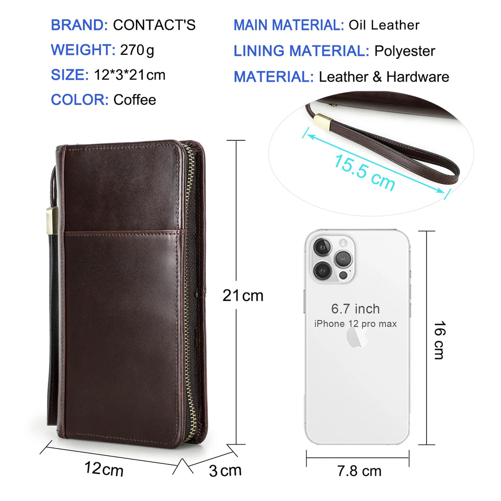 Leather Family Passport Clutch