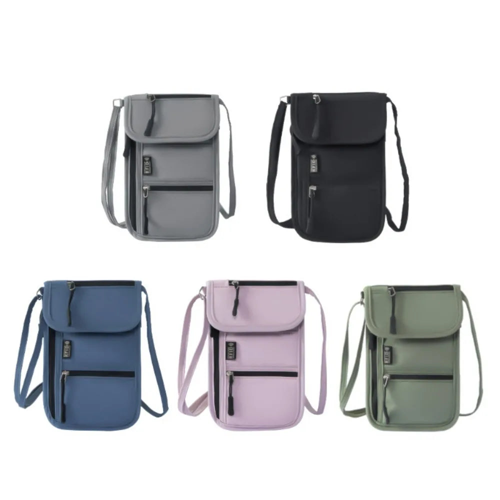 Portable Passport & ID Card Holder with Lanyard – Travel Crossbody Organiser