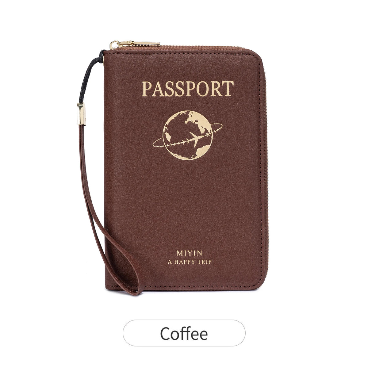 RFID Anti-Theft Zipped Passport Holder & Travel Organiser – Unisex