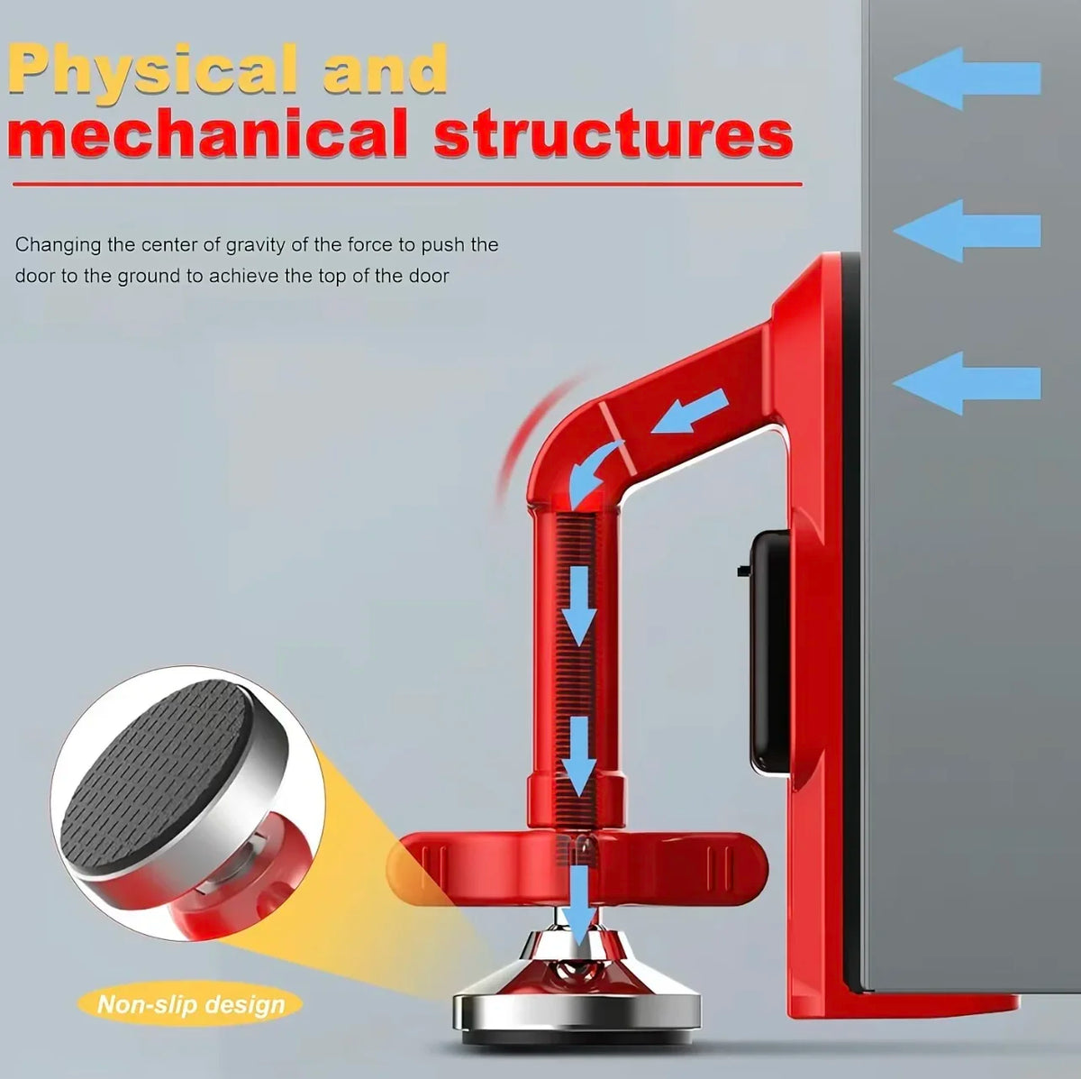 Portable Alloy Door Stopper with Optional Alarm