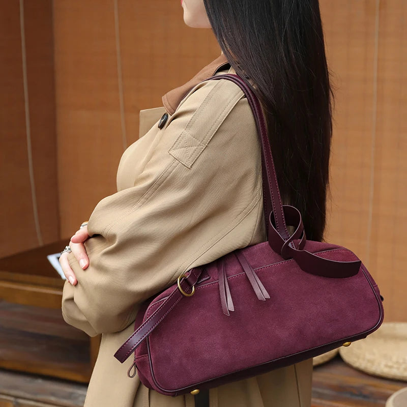 Women's Suede Shoulder Bag
