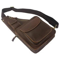 Canvas & Leather Messenger Bag