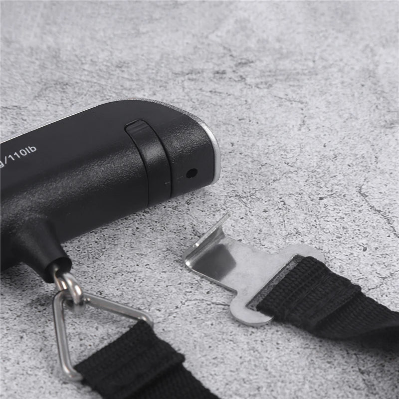 Portable Digital Luggage Scale — 110lb/50kg LCD Hanging Weigher