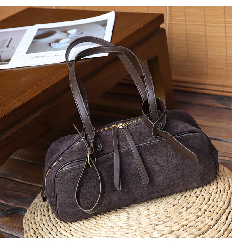 Women's Suede Shoulder Bag