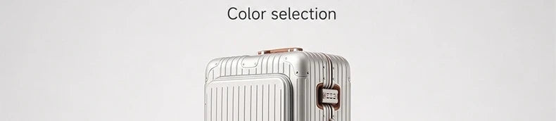 Carry-On Suitcase with Front Pocket — TSA Lock Rolling Luggage 20/24/28"
