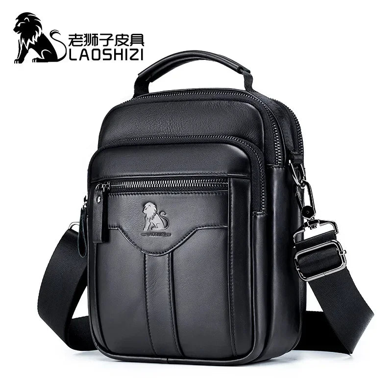 Genuine Leather Crossbody Messenger Bag – Luxury Satchel