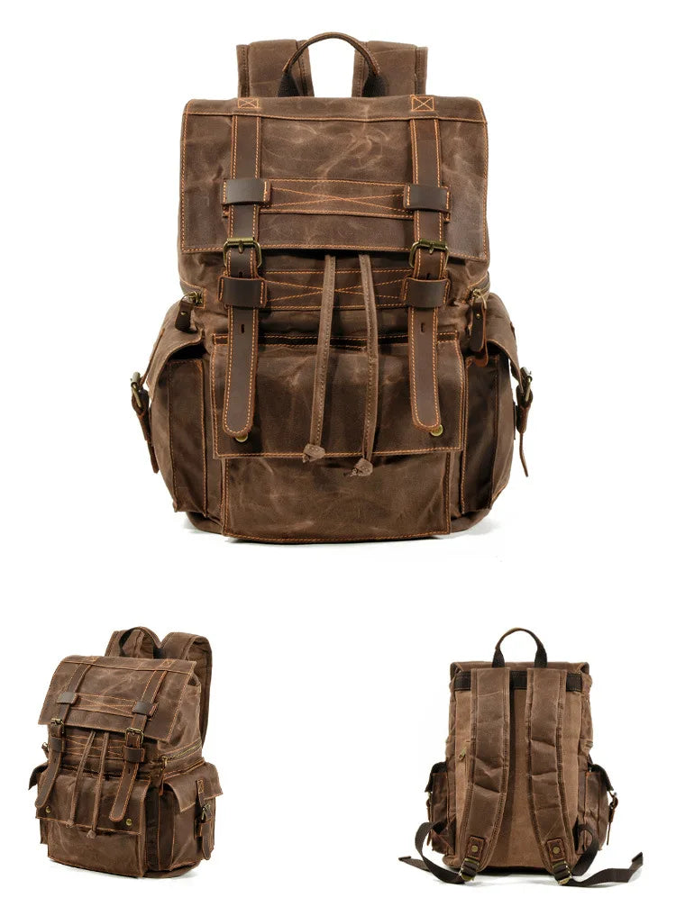 Vintage Canvas Laptop Backpack