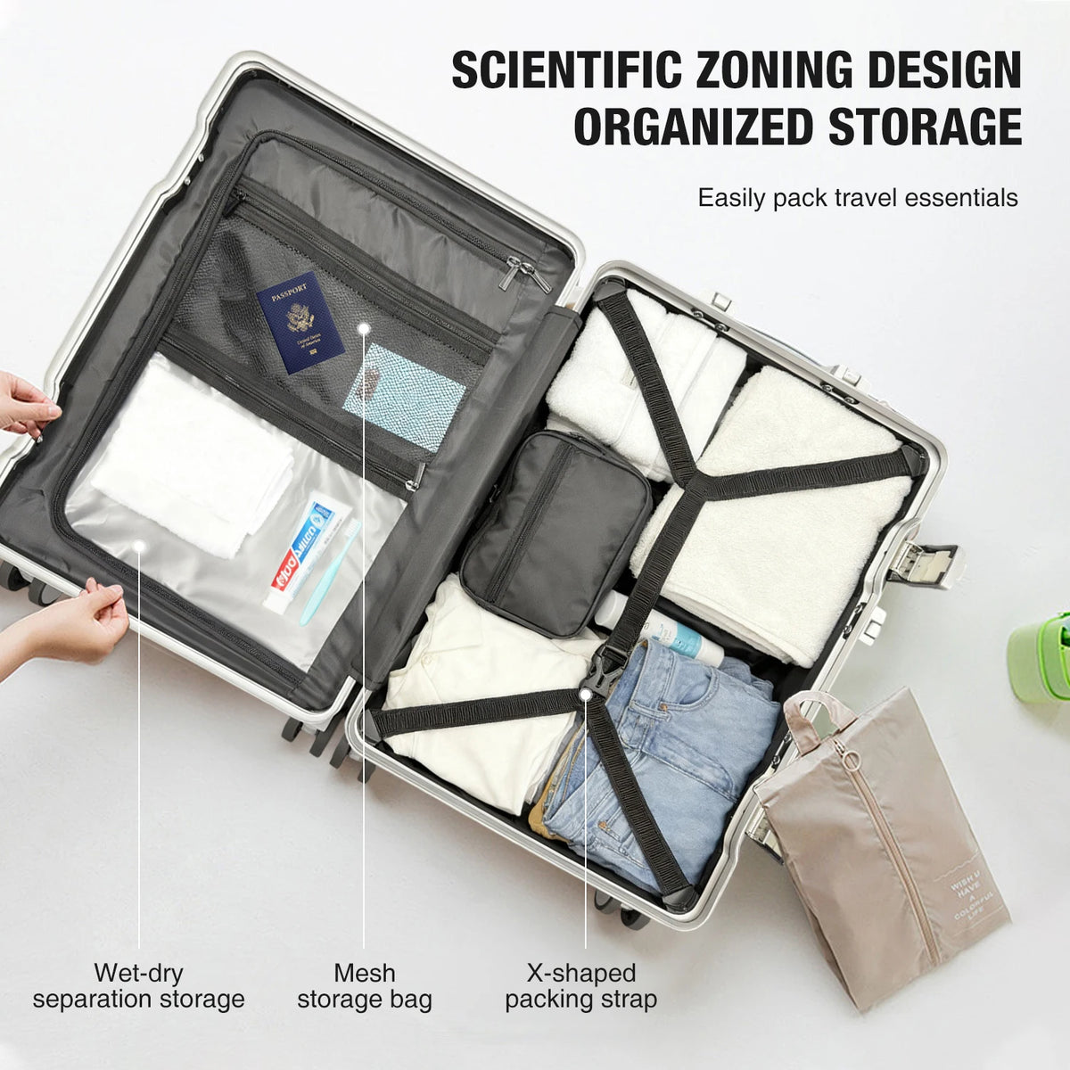 Northbound Hard Shell Suitcase — Lightweight Aluminium Frame Travel Case
