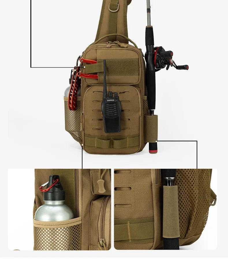 Northbound Tactical Chest Bag — MOLLE Crossbody Pack for Travel & Outdoors
