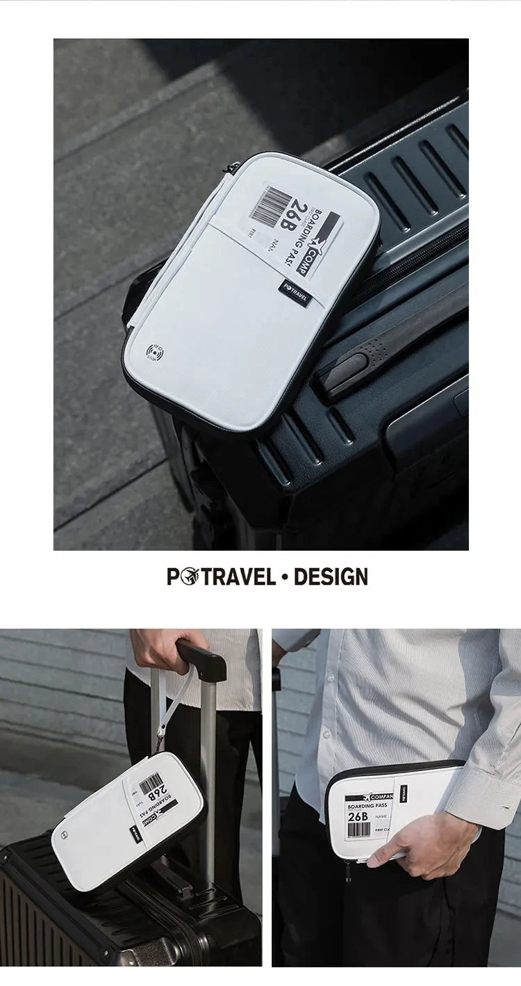 RFID Travel Passport Holder — Waterproof Document Wallet
