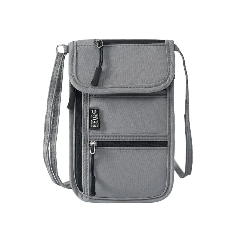 Portable Passport & ID Card Holder with Lanyard – Travel Crossbody Organiser