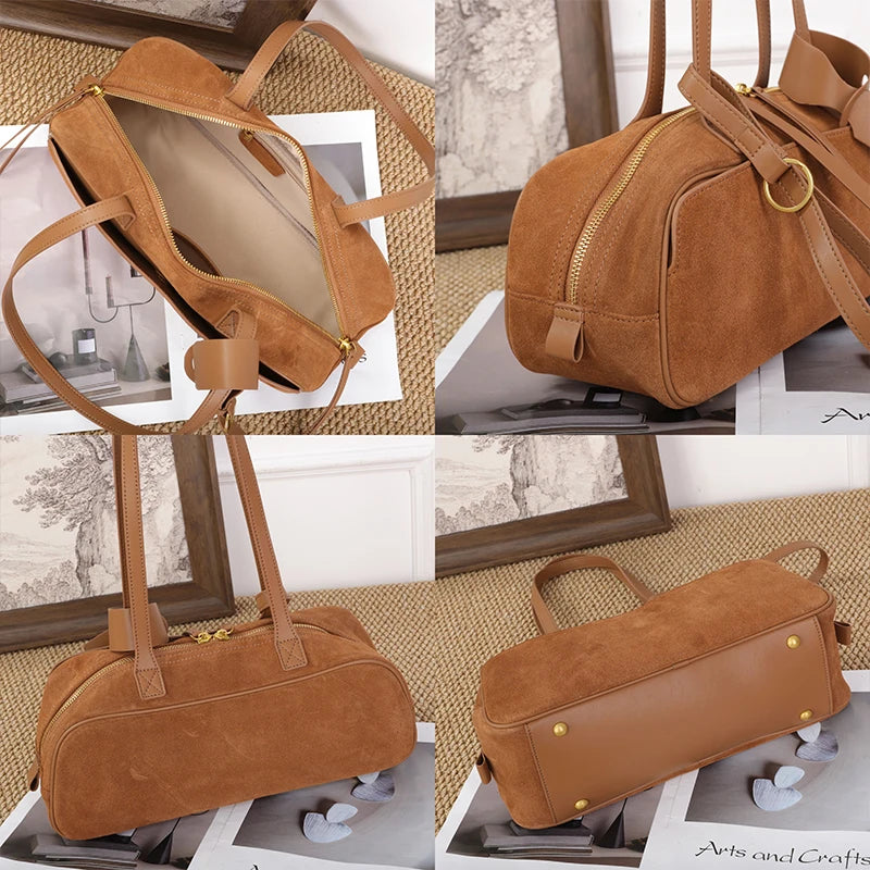 Women's Suede Shoulder Bag