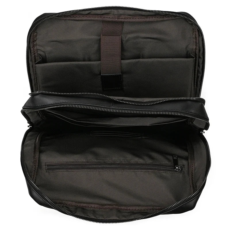 Unisex Vintage Crazy Horse Leather Backpack