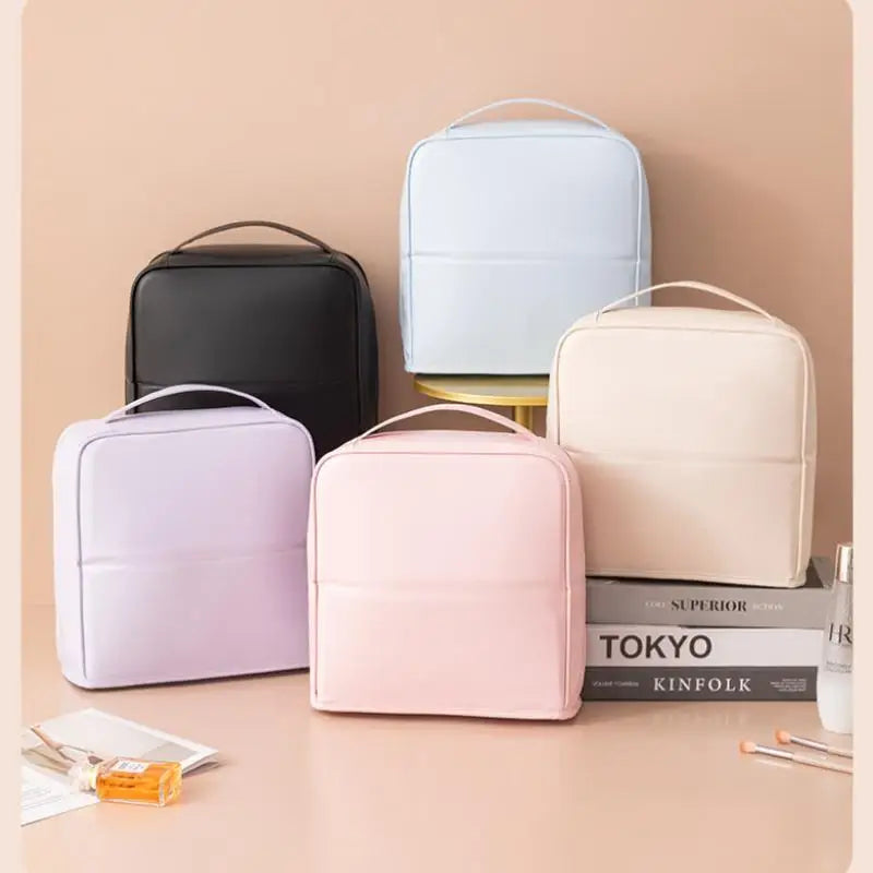 Upright Waterproof Cosmetic Organiser with Mirror