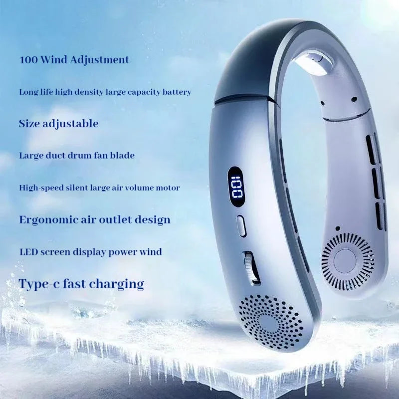 Northbound Wearable Neck Fan — Hands-Free 5-Speed Portable Cooling Fan