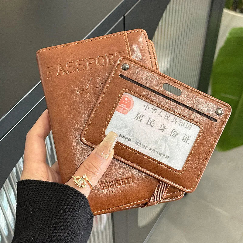 Leather Passport Cover & Travel Document Organiser – Card & Ticket Holder
