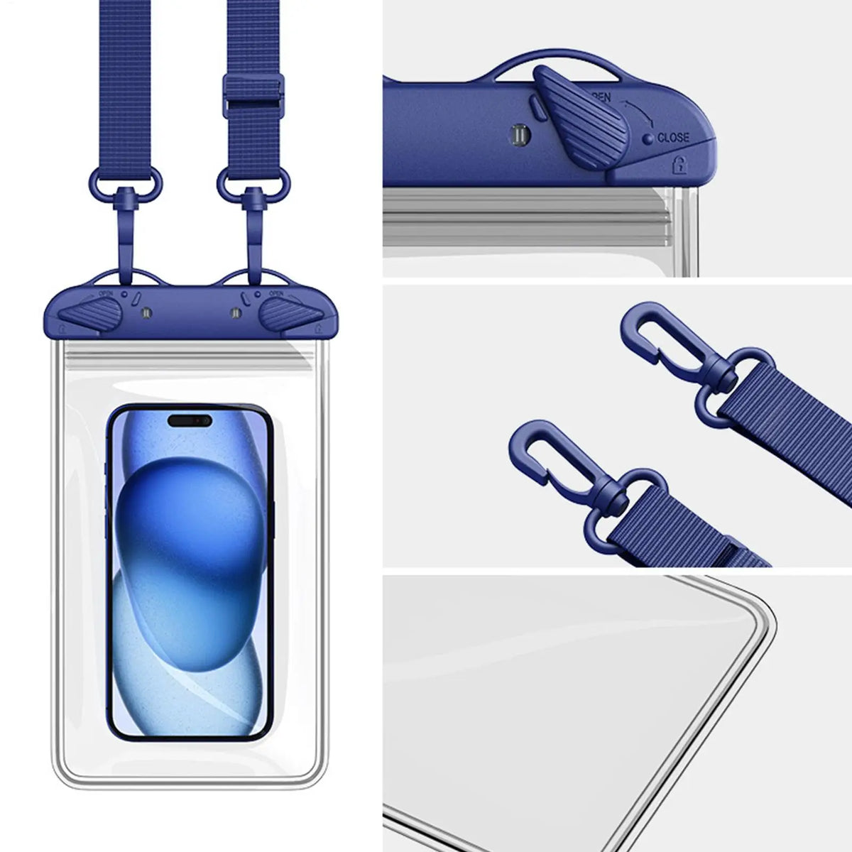 Waterproof Phone Pouch with Lanyard