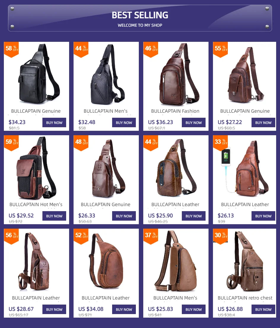 Waxed Canvas Chest Bag — Multi-Pocket Crossbody Sling for Travel