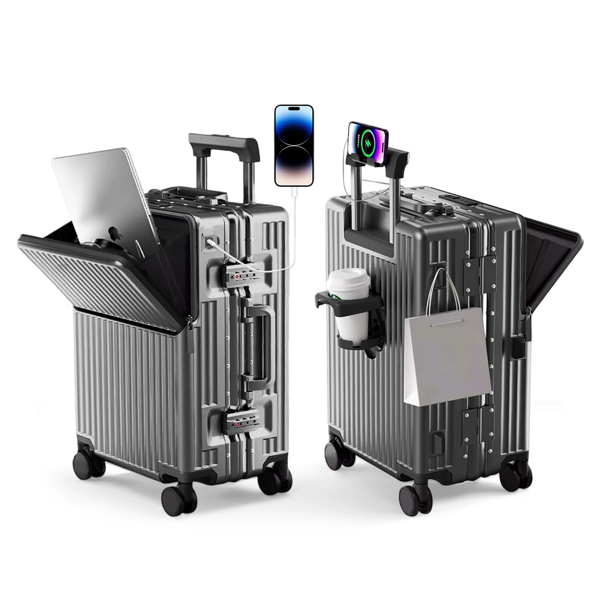 Northbound Hard Shell Suitcase — Lightweight Aluminium Frame Travel Case