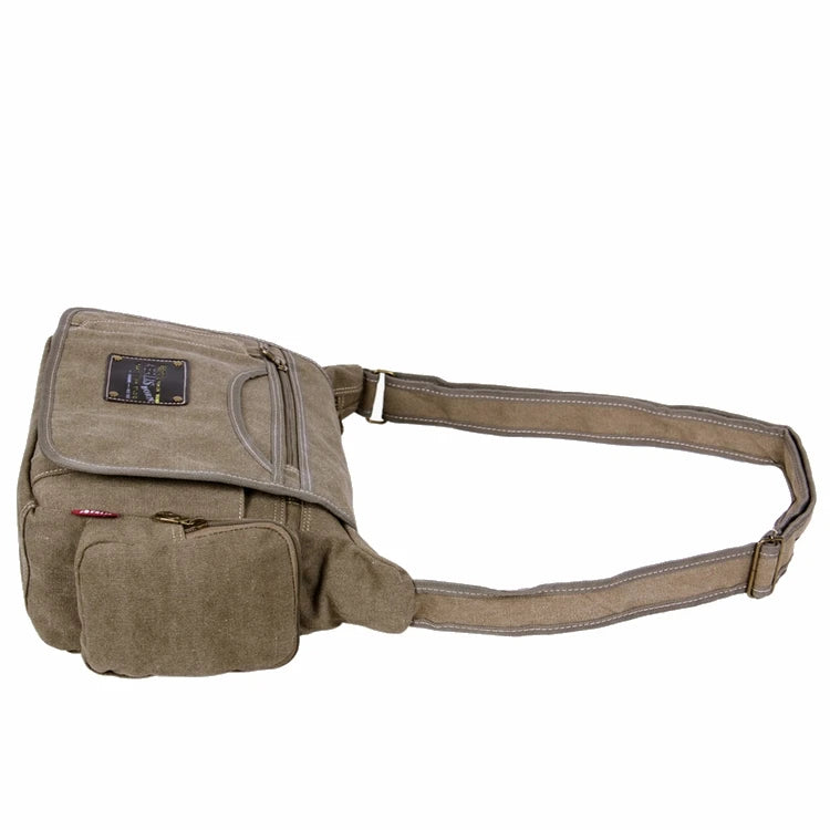 Men's Vintage Canvas Crossbody Bag
