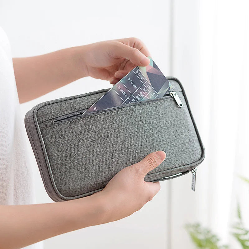 Family Passport Wallet & Multi-Functional Travel Document Organiser