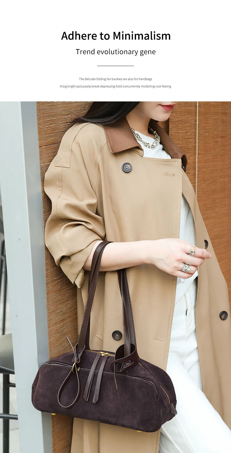 Women's Suede Shoulder Bag
