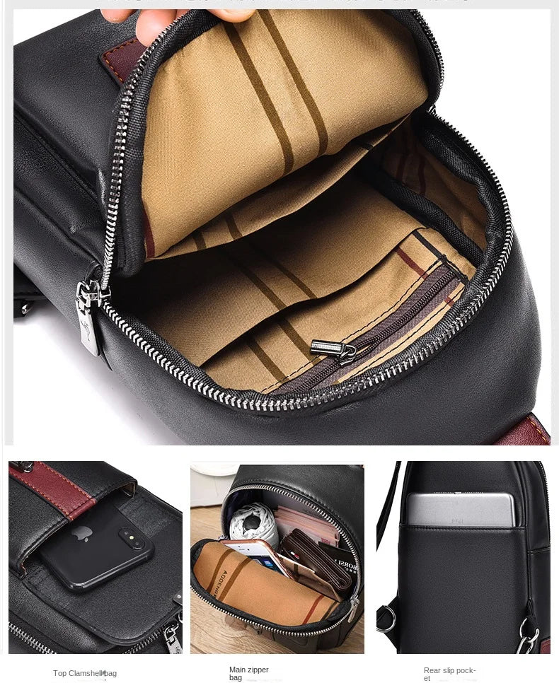 Northbound Waterproof Messenger Bag — PU Leather Laptop & Travel Bag