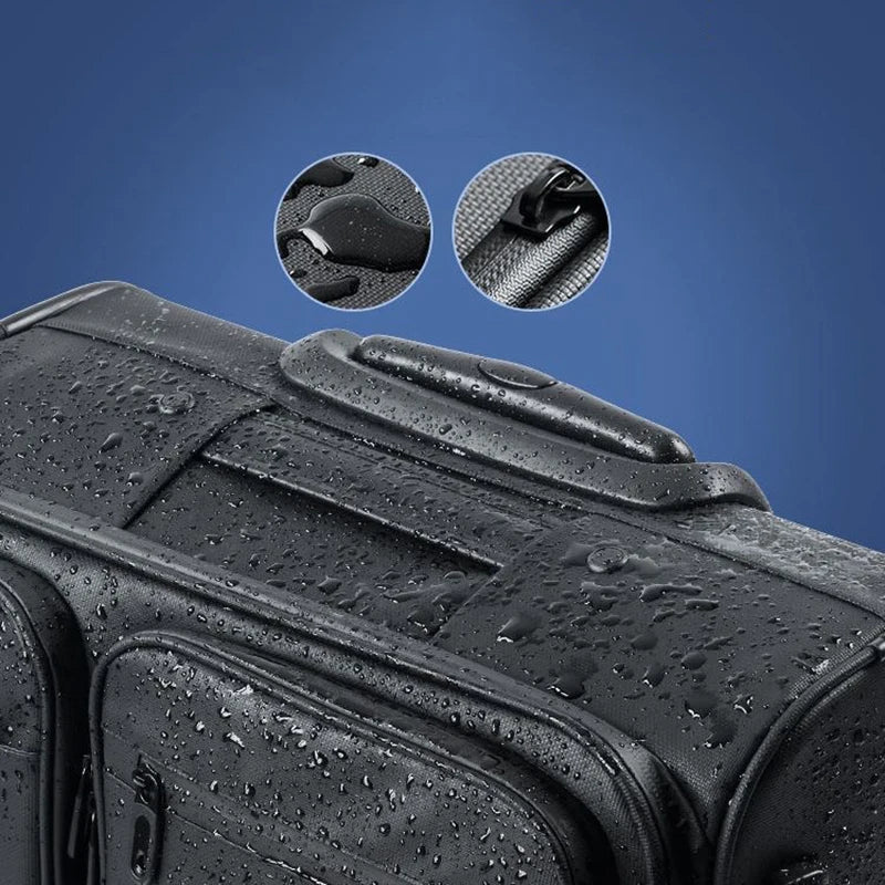 Business Trolley Suitcase — Waterproof 15.6" Laptop Luggage