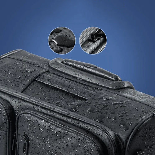 Business Trolley Suitcase — Waterproof 15.6" Laptop Luggage