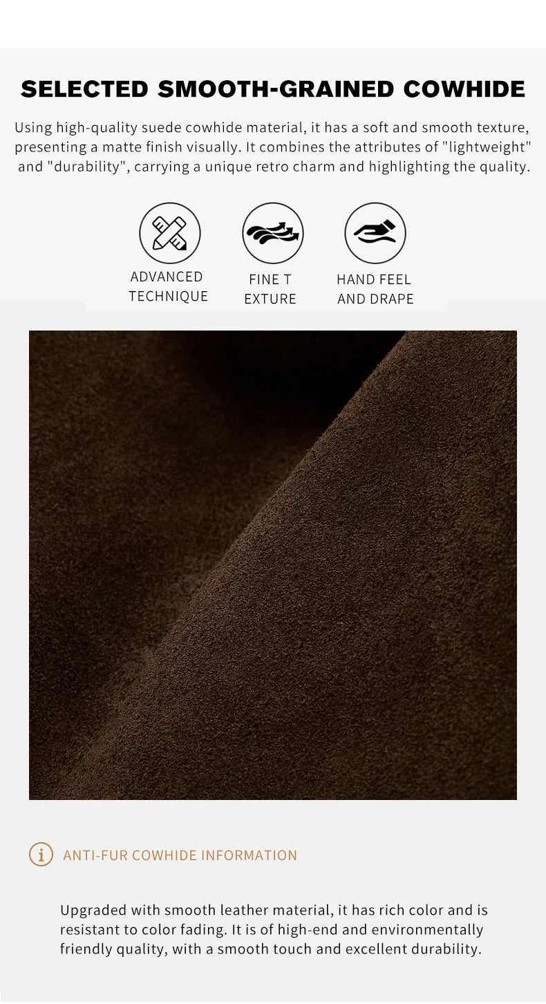 Women's Water-Resistant Suede Leather Tote