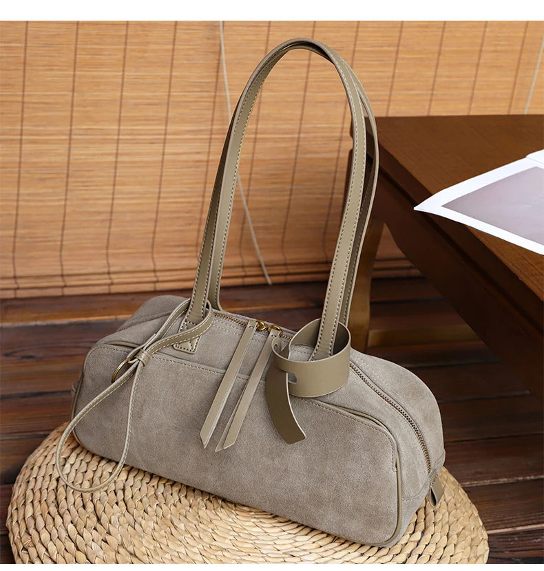 Women's Suede Shoulder Bag