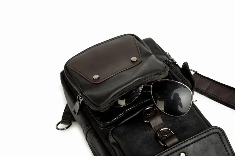 Northbound Waterproof Crossbody Bag — Lightweight PU Leather Shoulder Bag