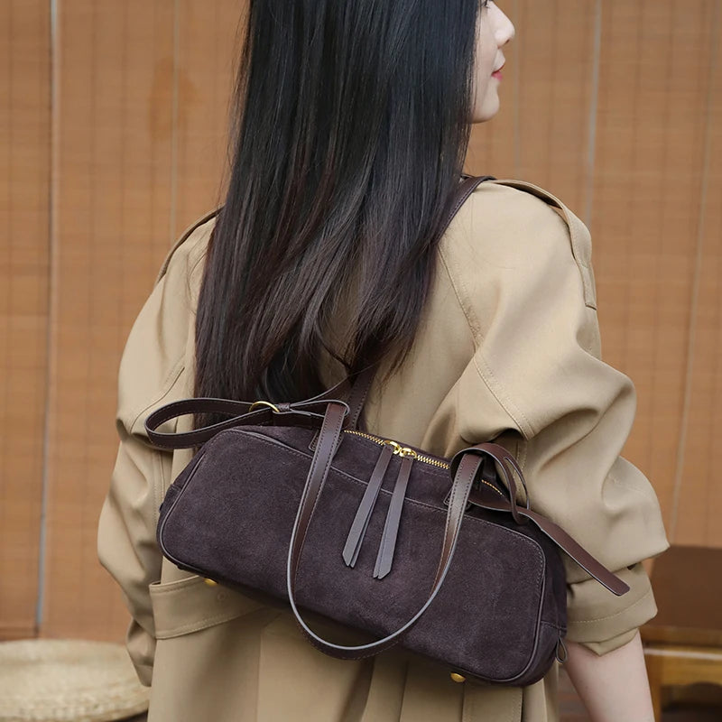 Women's Suede Shoulder Bag
