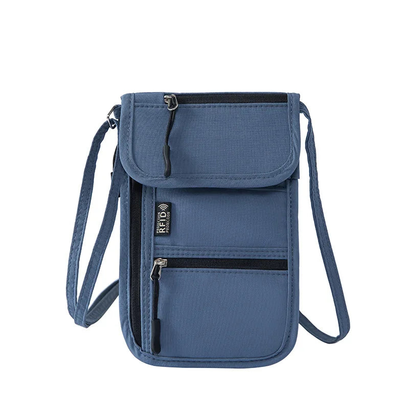 Portable Passport & ID Card Holder with Lanyard – Travel Crossbody Organiser