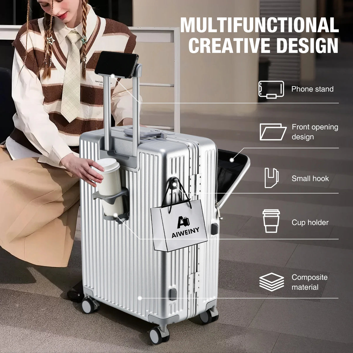 Northbound Hard Shell Suitcase — Lightweight Aluminium Frame Travel Case